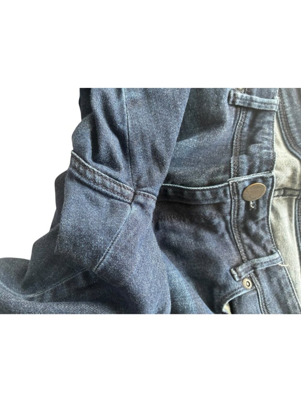 J Jill Denim Authentic Fit Slim Ankle Jeans Floral Embroidered Size 14 Blue - Picture 14 of 14